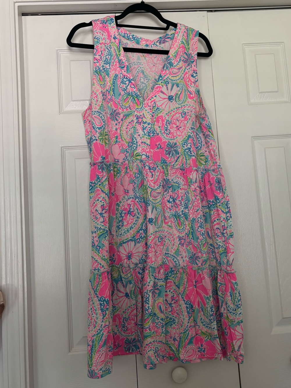 Lilly Pulitzer Lorina Swing Dress in the print “Flock Full of Fun”